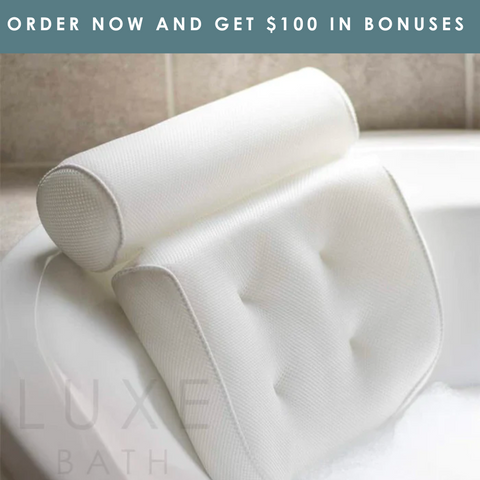 Paquete de puente y almohada de baño de LuxeBath™