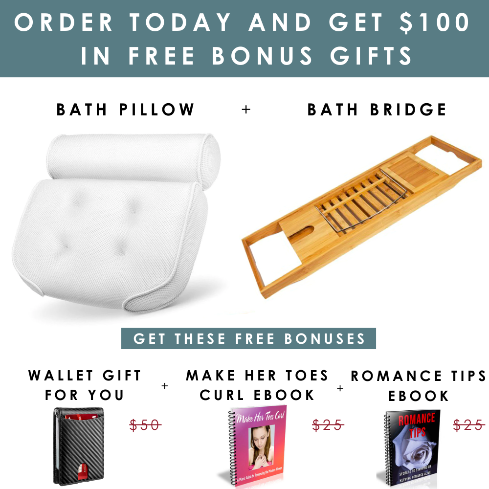 Bath Pillow And Bridge Bundle By LuxeBath™