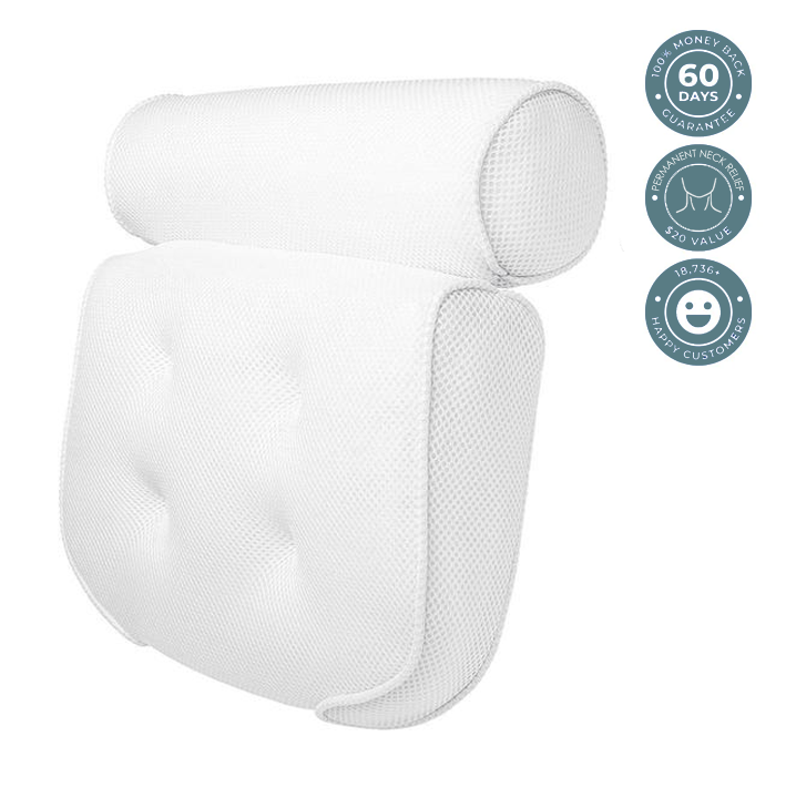Bath Pillow By LuxeBath - Neck And Back Pain Fix