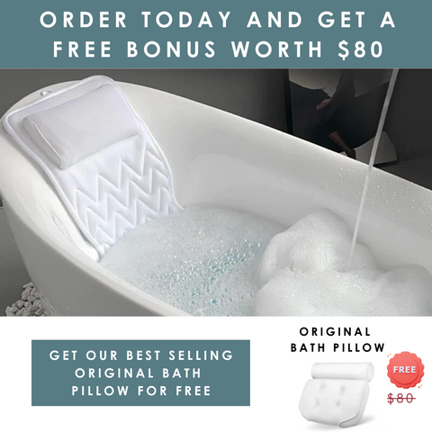 Almohada de baño de cuerpo completo de LuxeBath™ + bono gratis