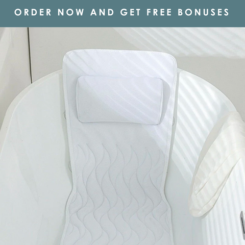 Almohada de baño de cuerpo completo de LuxeBath™ + bono gratis