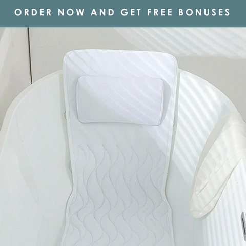 Almohada de baño de cuerpo completo de LuxeBath™ + obsequios gratis