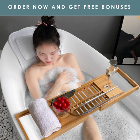 Almohada de baño de cuerpo completo de LuxeBath™ + bono gratis