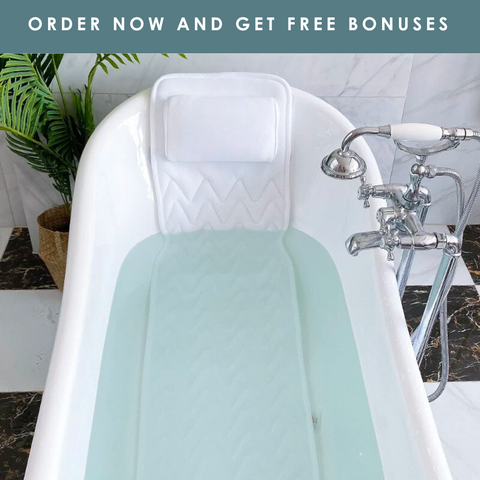 Almohada de baño de cuerpo completo de LuxeBath™ + bono gratis