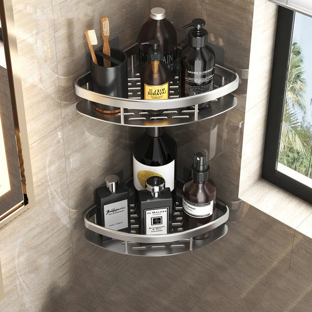 No-Drill Corner Shower Shelf By LuxeBath™